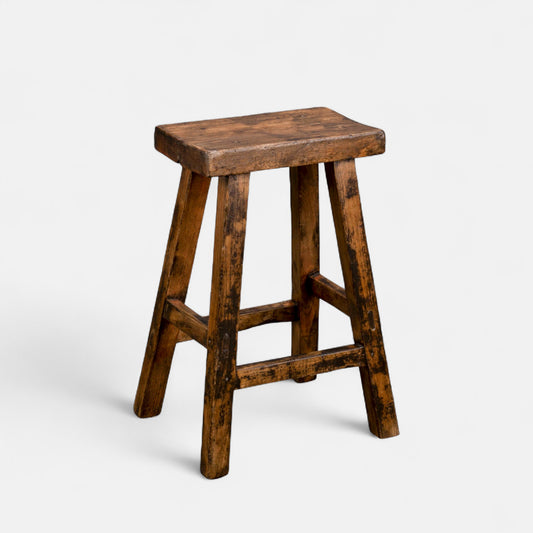 AC Antique Teak Stool