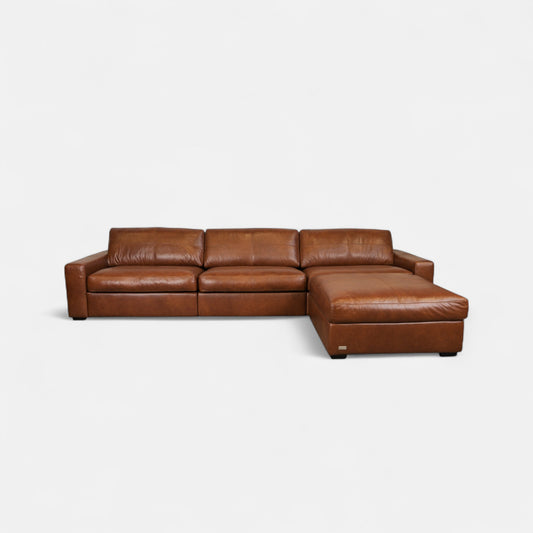 Sienna Leather 4 Module Sofa