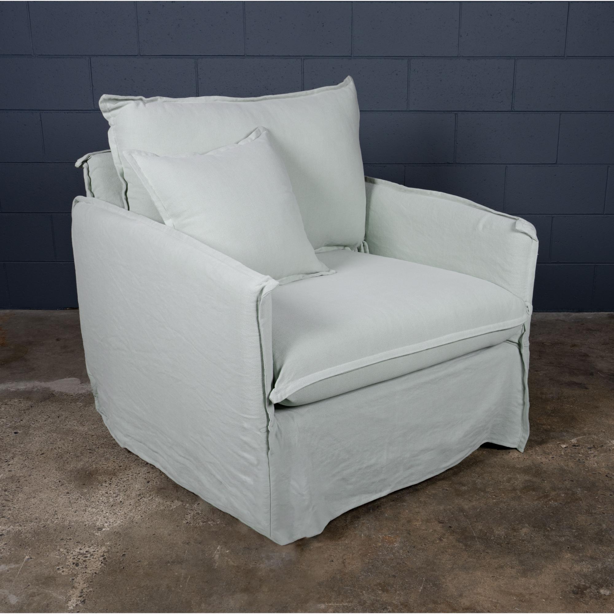 Chic Slipcover Lounge Chair