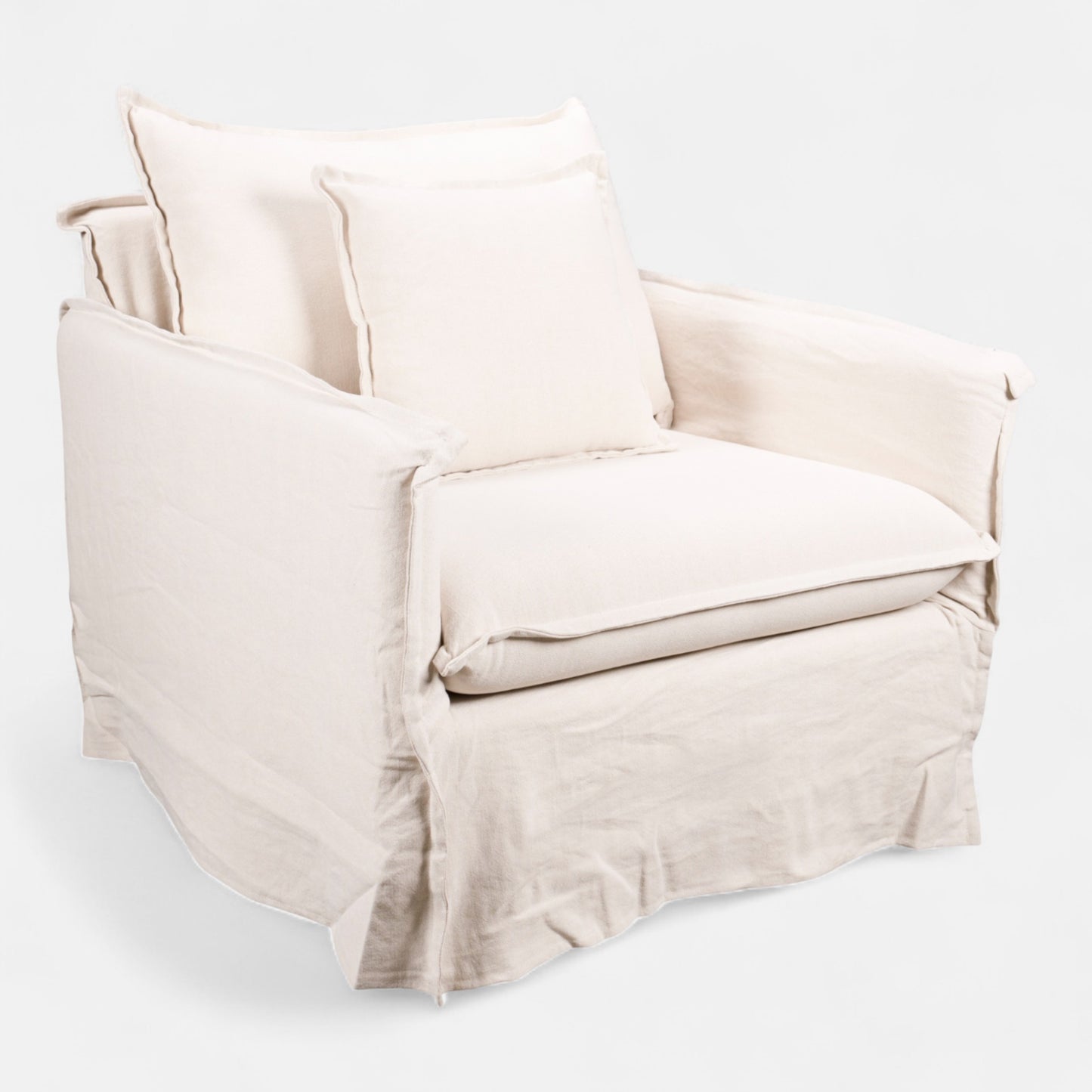 Chic  Slipcover Lounge Chair